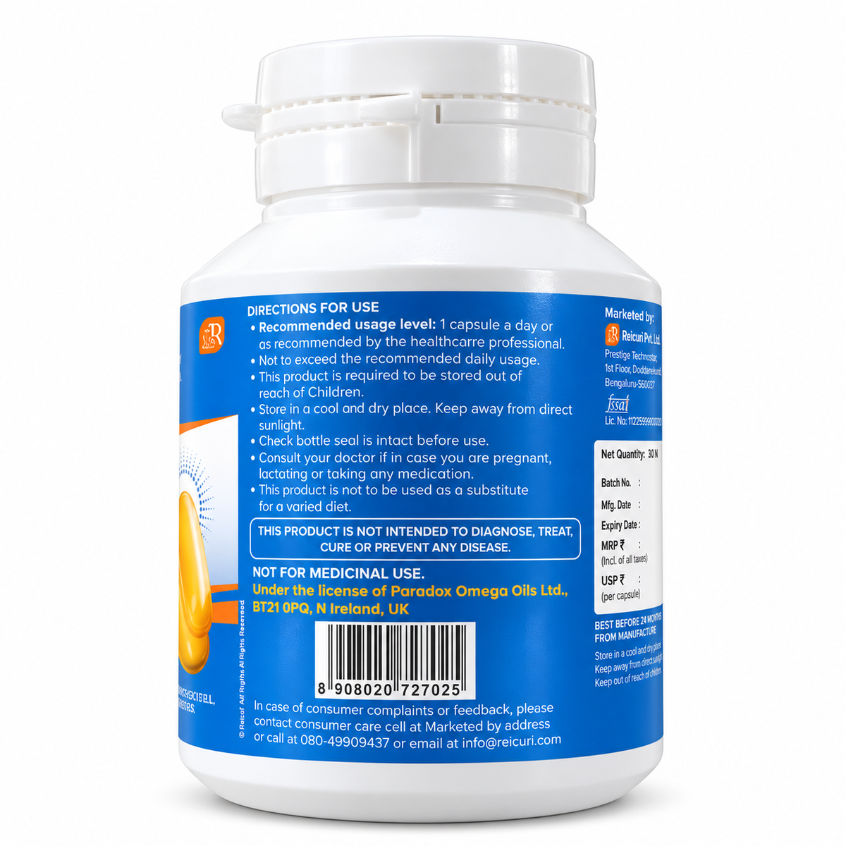 Reicuri Paradox Omega 3 Capsules