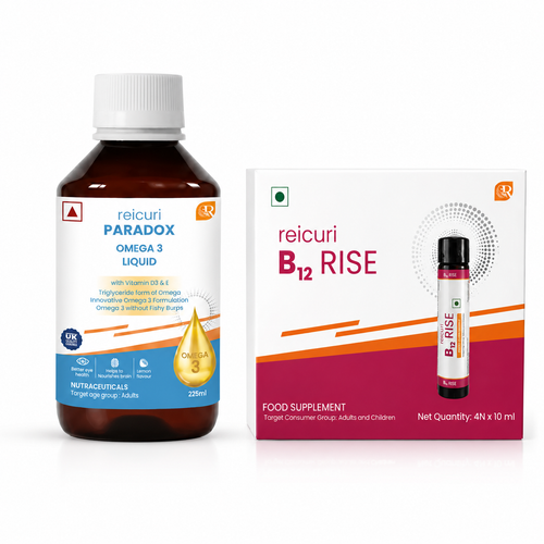reicuri Omega 3 Liquid + reicuri B12 RISE Bundle