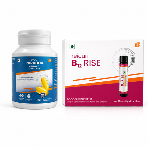 reicuri Omega 3 Capsules + reicuri B12 RISE Bundle