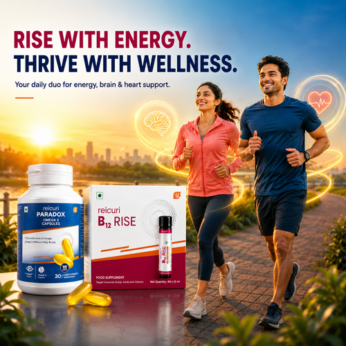 reicuri Omega 3 Capsules + reicuri B12 RISE Bundle