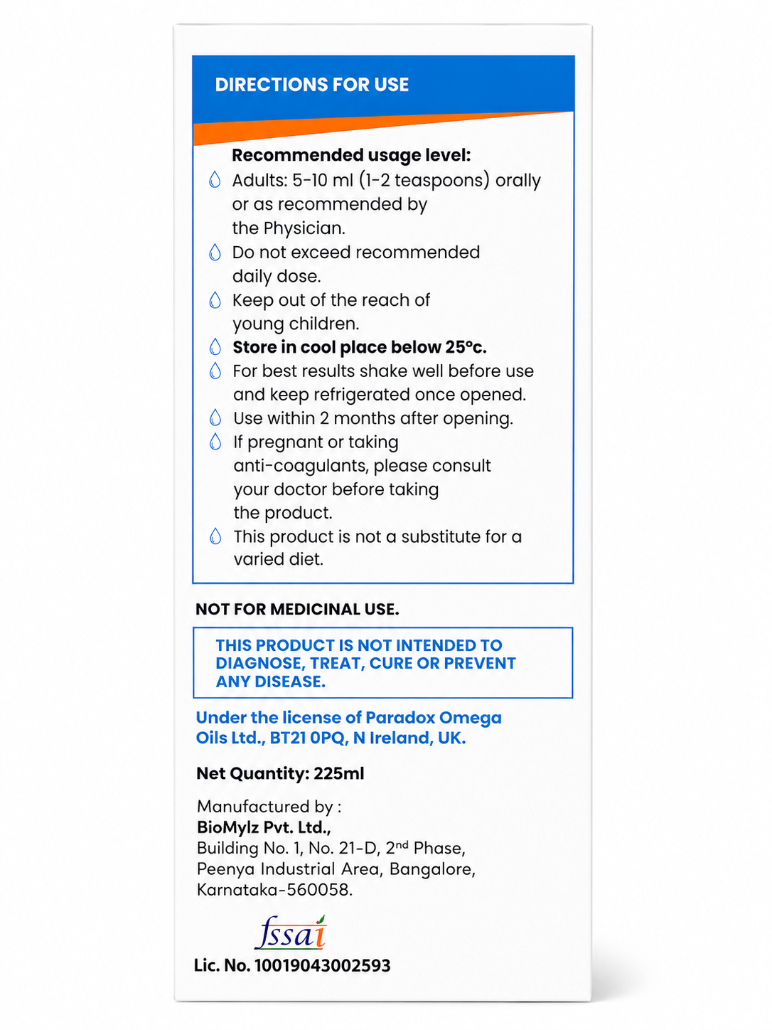 Reicuri Paradox Omega 3 Liquid